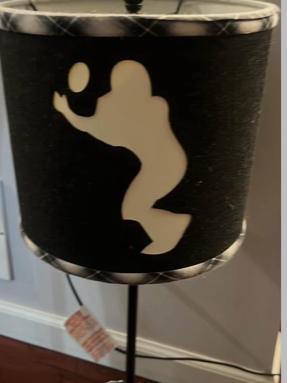 Black football Table Lamp Shade - Unbranded